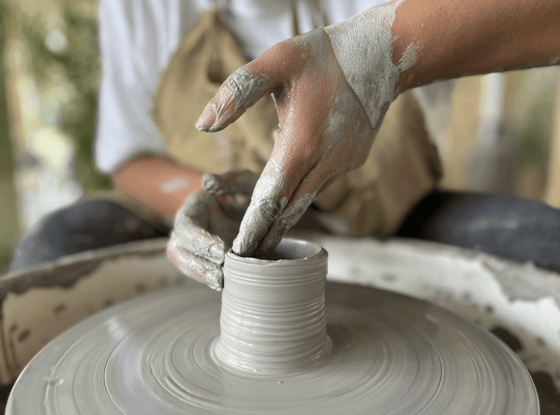 Exploring pottery studios in Himachal Pradesh.