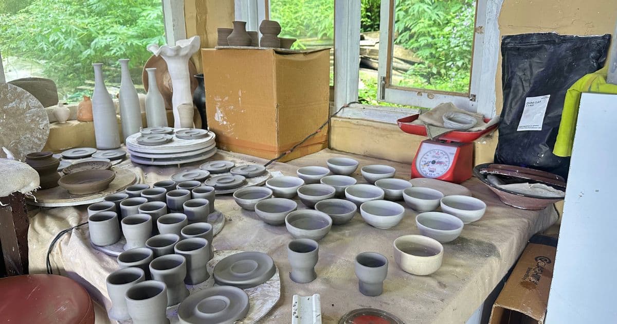 Alternative pottery firing methods including pit firing, raku, saggar, and wood firing.