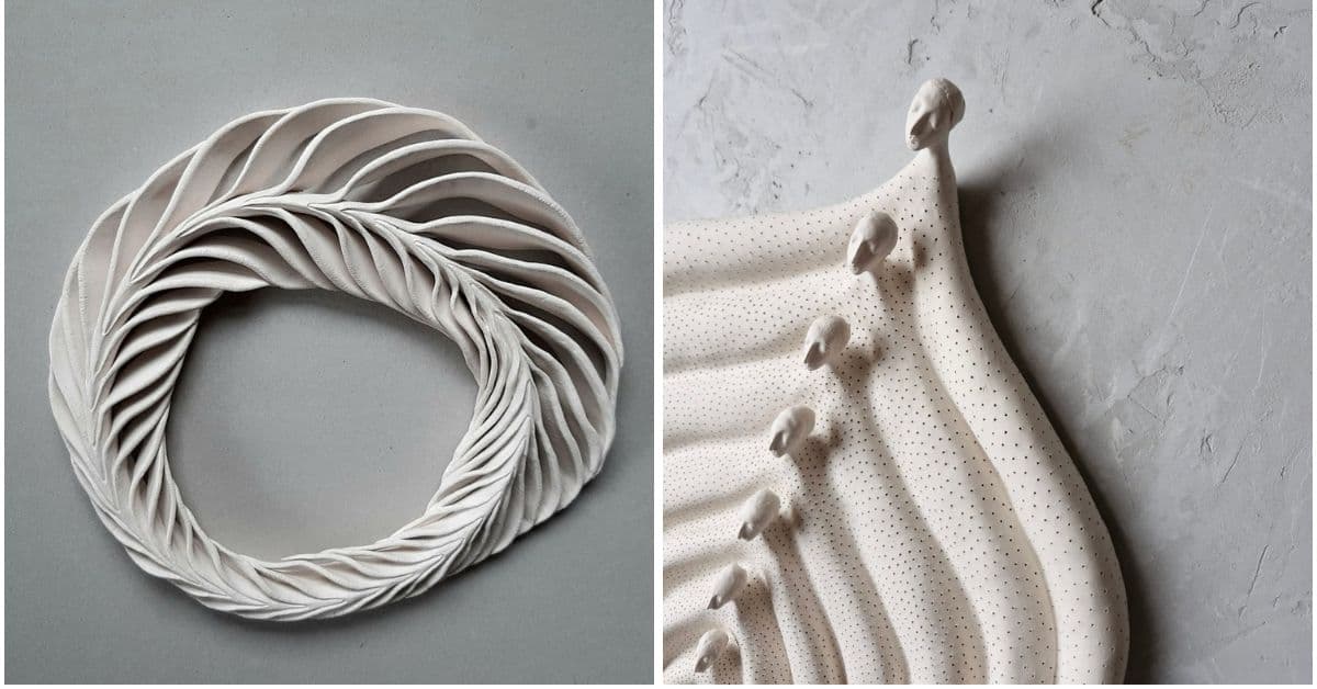 Sculptural ceramic work by Irina Lapenko.