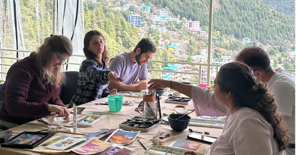New ways with clay workshop at Dharamkot Studio.