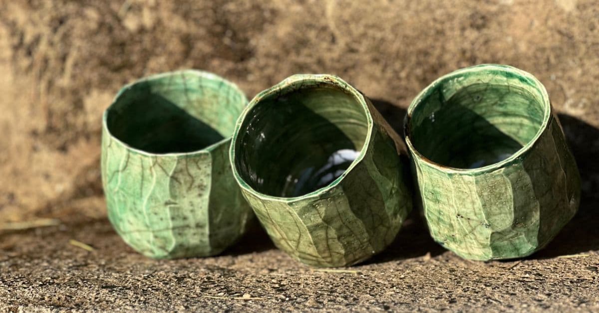 Pottery wheel at Dharamkot Studio in Himachal Pradesh.