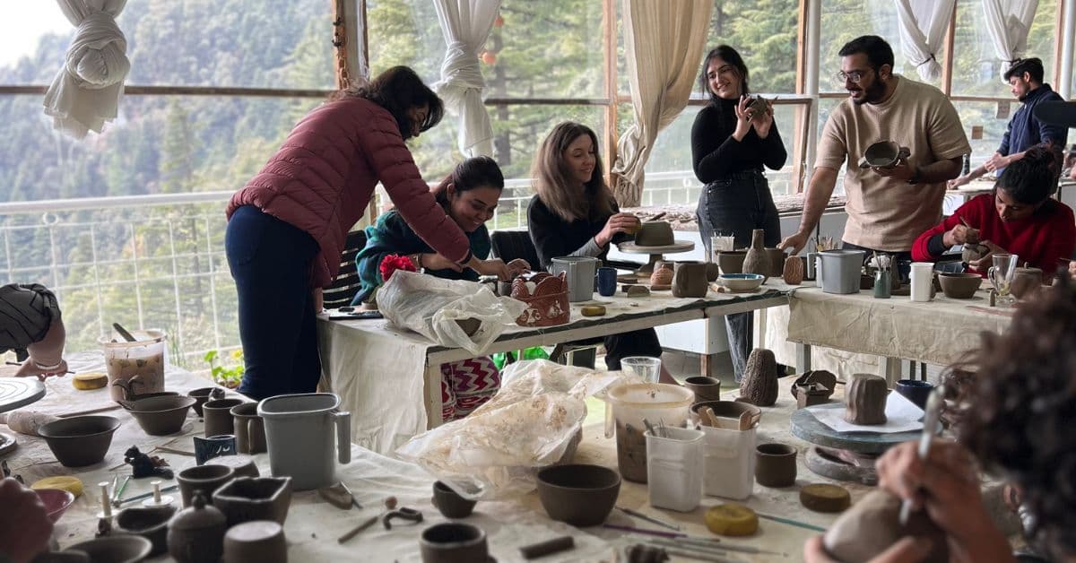 Advance intermediate workshop at Dharamkot Studio, Dharamshala, India.