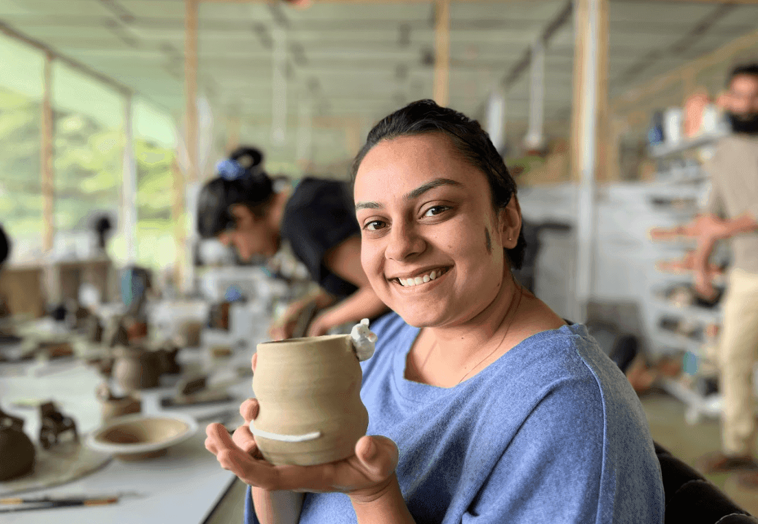 Pottery as a medium for creating narratives with art.