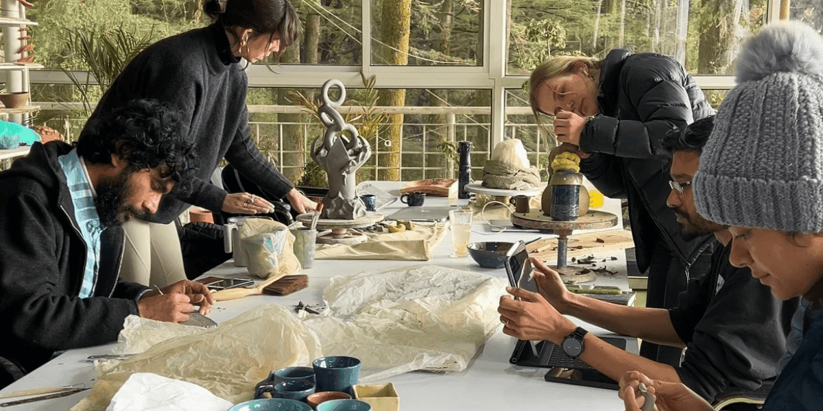 Artist residency program announcement for Dharamkot Studio.
