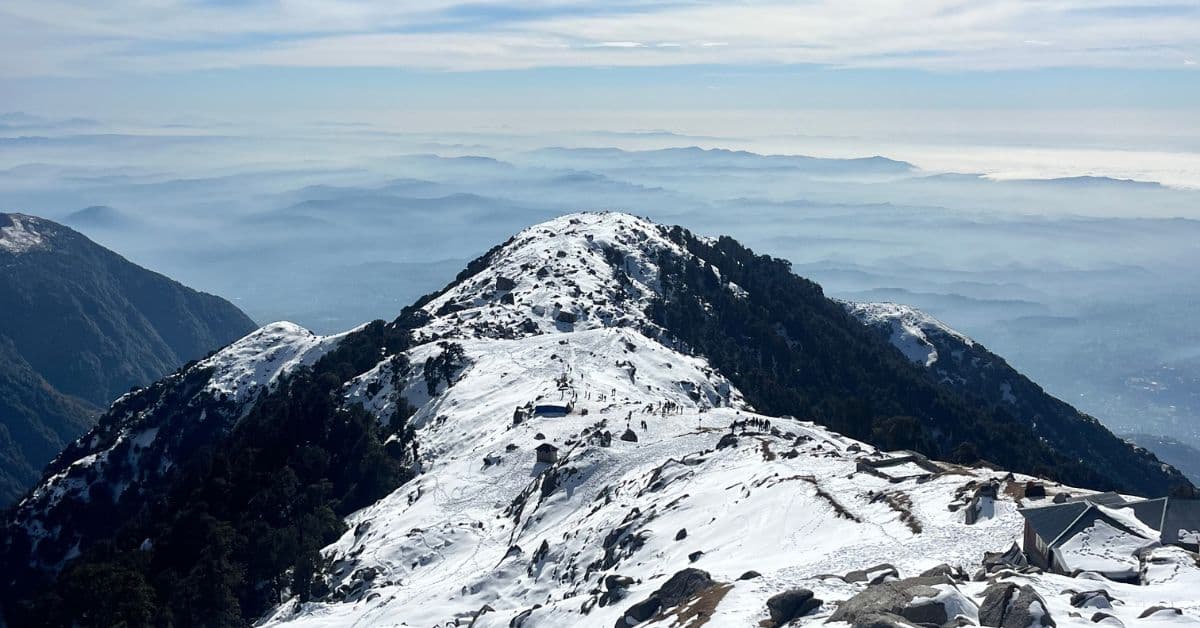 Triund view point trekking from Dharamkot, Dharamshala.
