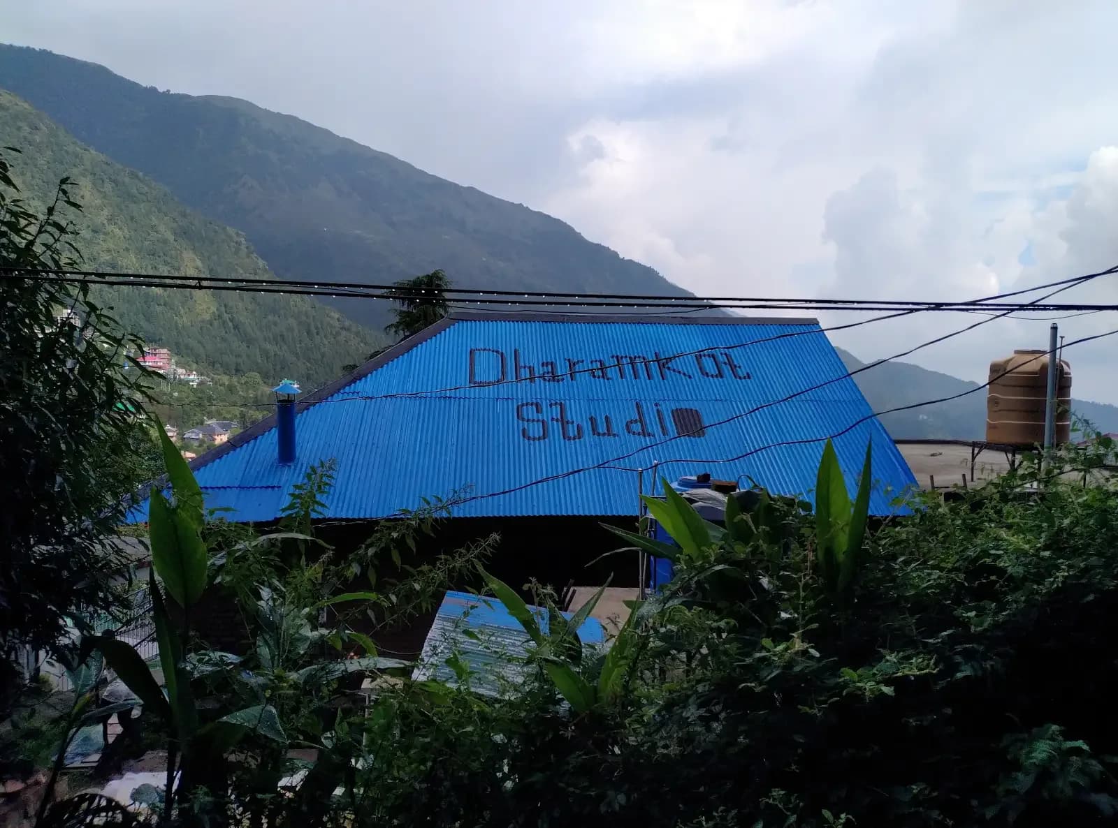 Early days of Dharamkot Studio in the original mountain pottery studio in Himachal Pradesh.